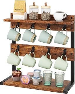 Rustic coffee mug holder
