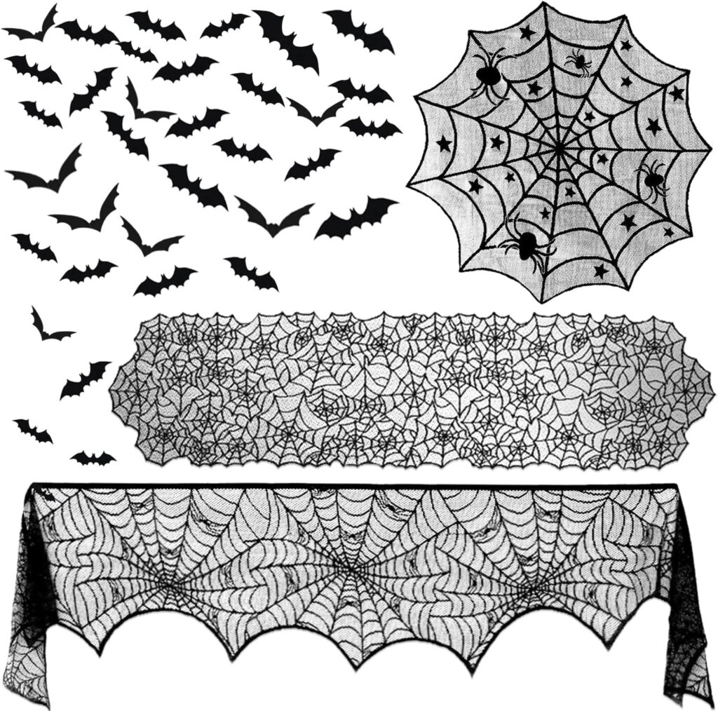 Halloween lace tablecloth