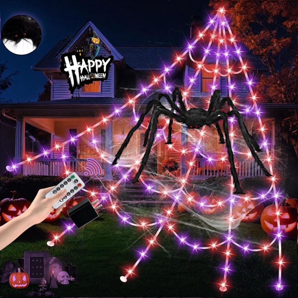 Halloween spider web