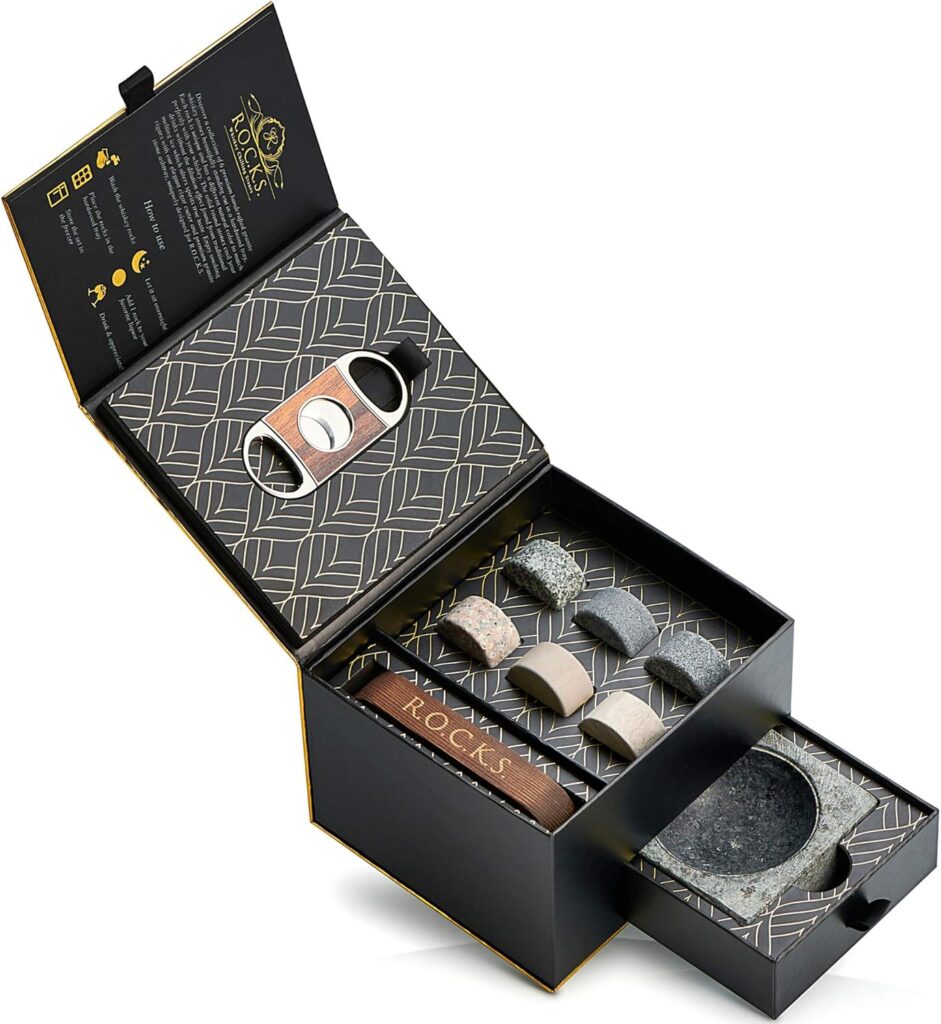 whiskey stones gift set 2