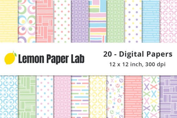 Pastel Rainbow Digital Scrapbook Paper Graphics 79680960 1 580x387 1