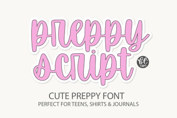 PreppyScript Fonts small business 4