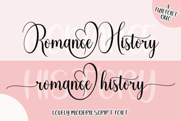 Romance History Fonts 1